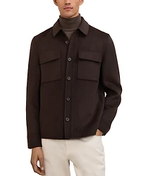 Reiss Net Long Sleeved Twin Pocket Overshirt