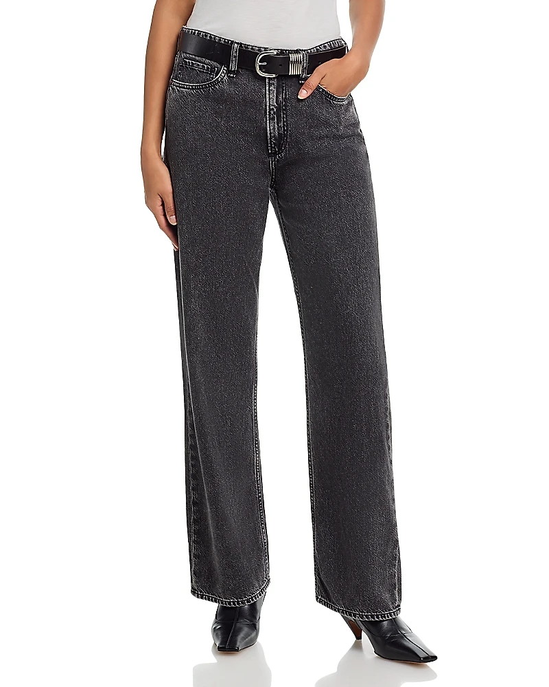 rag & bone Logan Featherweight High Rise Wide Leg Jeans