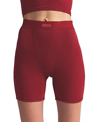 Skims Cotton Rib Boxer Shorts