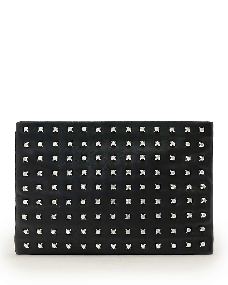 Allsaints Bettina Embellished Leather Clutch