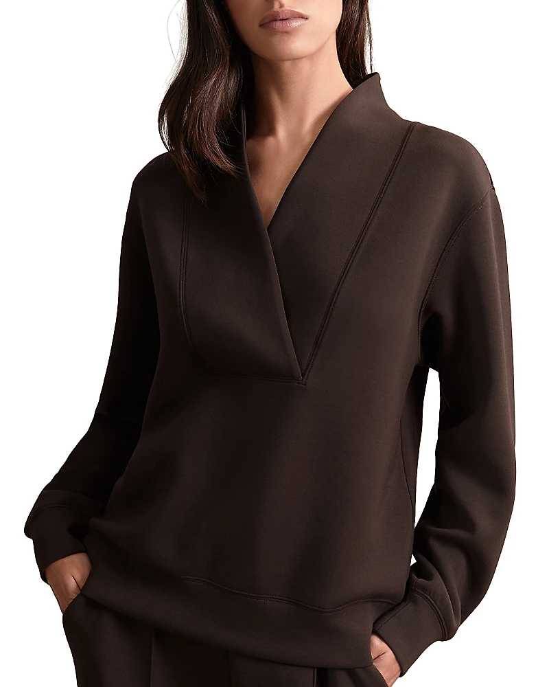 Reiss Shawl Neck Top