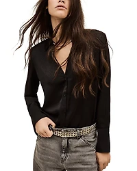 ba & sh Itsey Chain Trim Shirt