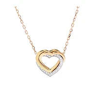 Pre-Owned Cartier Trinity de Cartier Heart Pendant Necklace 18K Tricolor Gold with Diamonds, 15 - 16"