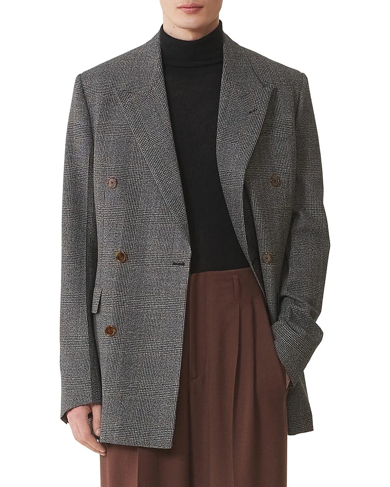 Lanvin Prince Of Wales Wool Jacket