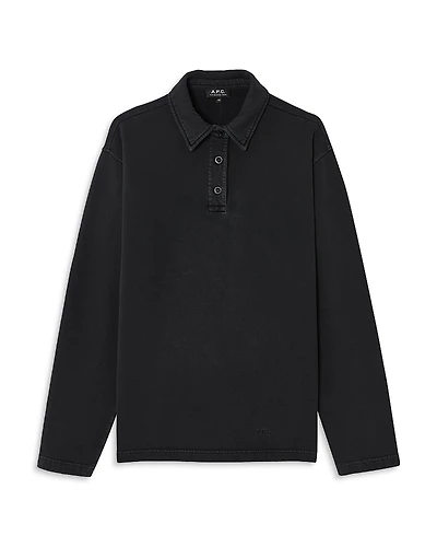 A. p.c Manches Long Sleeve Polo Shirt