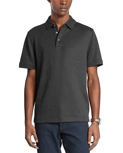 Michael Kors Textured Waffle Polo Shirt