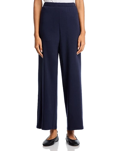 Eileen Fisher Cozy Brushed Terry Straight Pants