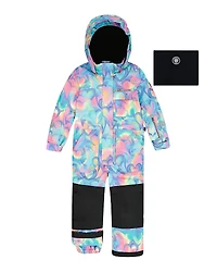 Deux par Girls' One-Piece Play Snowsuit Heart - Little Kid