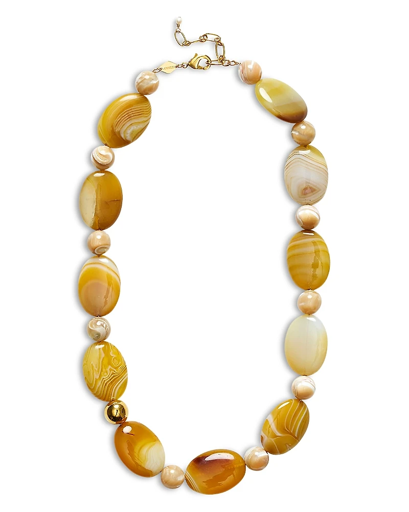 Anni Lu Desert Dreamer Multi Stone All Around Collar Necklace, 16.33-18.11