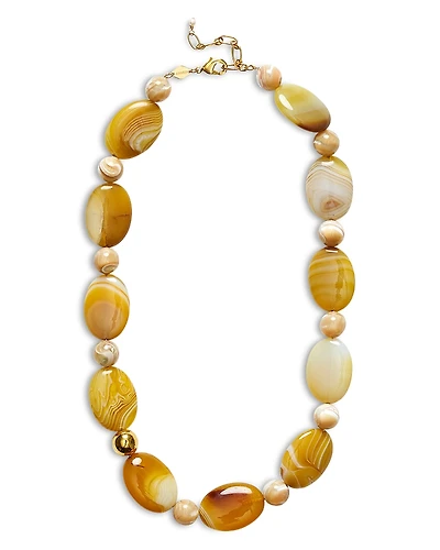 Anni Lu Desert Dreamer Multi Stone All Around Collar Necklace, 16.33-18.11