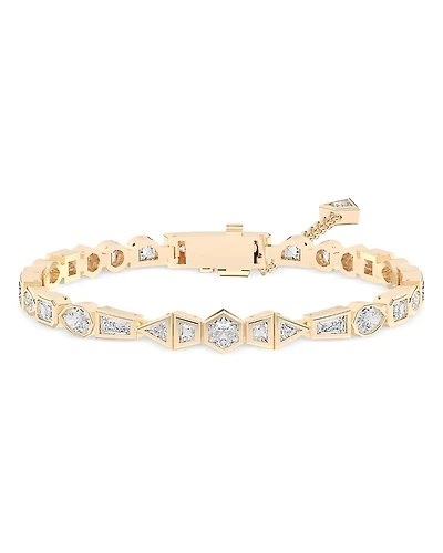 Shahla Karimi from the Luxe Collection Certified Lab Grown Diamond Mixed Cut Azadi Tennis Bracelet