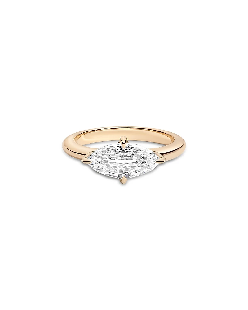 Shahla Karimi from the Luxe Collection Certified Lab Grown Diamond East West Step Cut Marquis Ring
