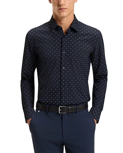 Boss Hank Kent Slim Fit Button-Front Shirt