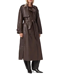 Allsaints Reed Leather Trench Coat