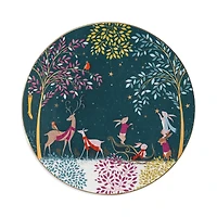 Portmeirion Sara Miller Woodland Tales Serving Plate, Deer Robin
