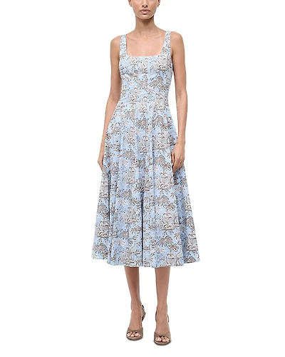 Staud Wells Midi Dress