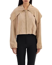 Lamarque Suede Scarf Jacket