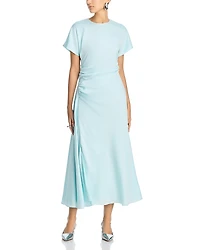 Simkhai Marabella Draped Midi Dress