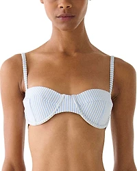 kate spade new york Seamed Underwire Bra Bikini Top