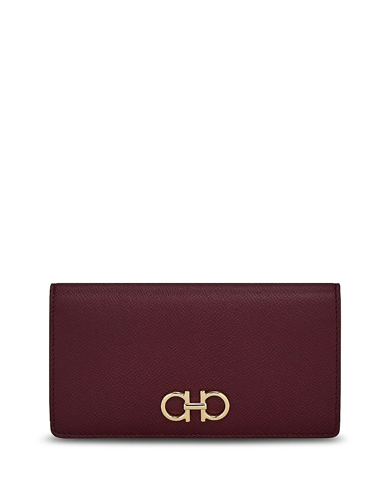 Ferragamo Gancini Leather Continental Wallet