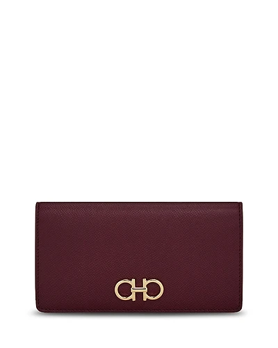 Ferragamo Gancini Leather Continental Wallet
