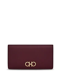 Ferragamo Gancini Leather Continental Wallet