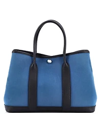Pre-Owned HERMES Garden Party Tote Toile and Leather