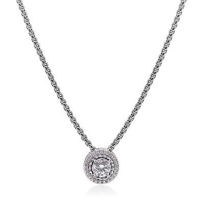 Alor Day Diamonds Round Pendant Necklace, 1.15 Tcw Lab Grown