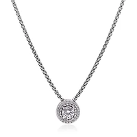 Alor Day Diamonds Round Pendant Necklace, 1.15 Tcw Lab Grown