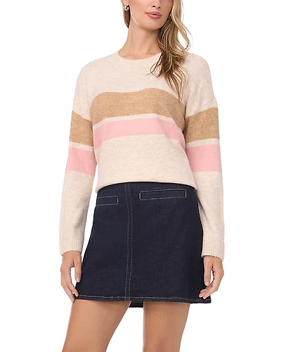 Vince Camuto Two Stripe Crewneck Sweater