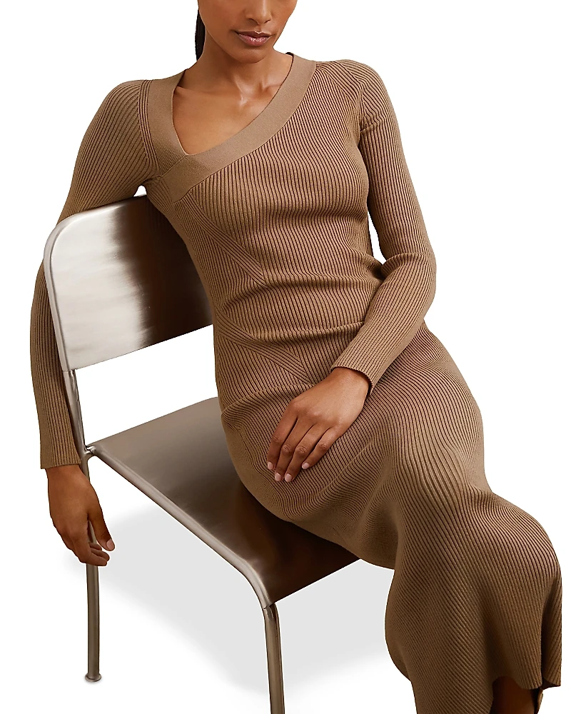 Reiss Knitted Midi Dress