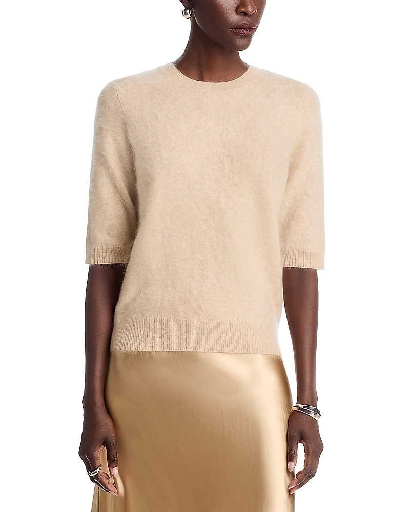 Lafayette 148 New York Brushed Cashmere Crewneck Sweater