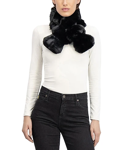 Lyla Grant Faux Fur Chinchilla Pull-Through Scarf