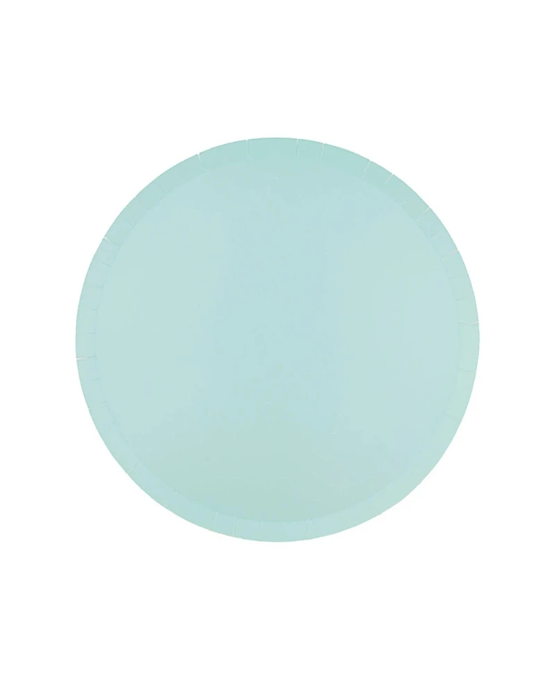 Jollity & Co. Solid Shade Colors, Paper Party Dessert Plates, Set of 8
