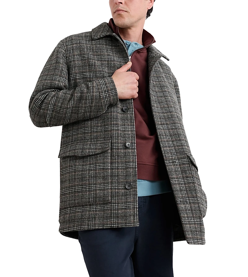 Seasalt Cornwall Rowlocks Check Coat