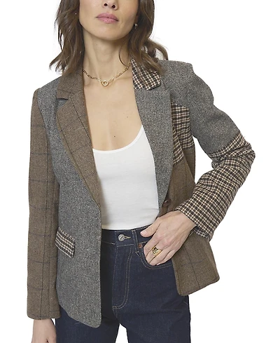 Central Park West Women's Raven Patchwork Riding Jacket