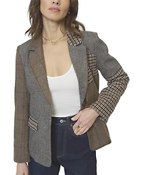 Central Park West Women's Raven Patchwork Riding Jacket