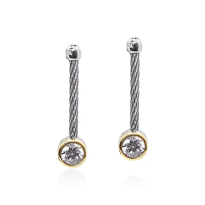 Alor Day Diamonds Round Drop Earrings, 1.00 Tcw Lab Grown