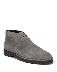 Vince Men's Jerome Black Leather Lace Up Desert Boot