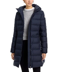 Moncler Gie Hooded Long Down Jacket