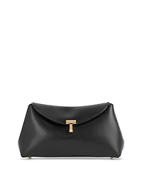 Toteme Mini T-Lock Leather Clutch