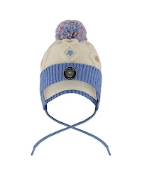Deux par Deux Girls' Lined Knit Hat with Ears - Little Kid, Big Kid