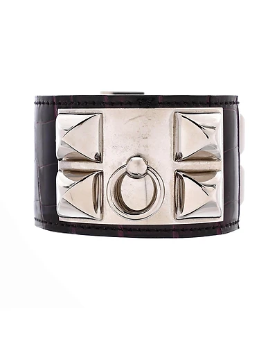 Pre-Owned HERMES Collier de Chien Bracelet Alligator