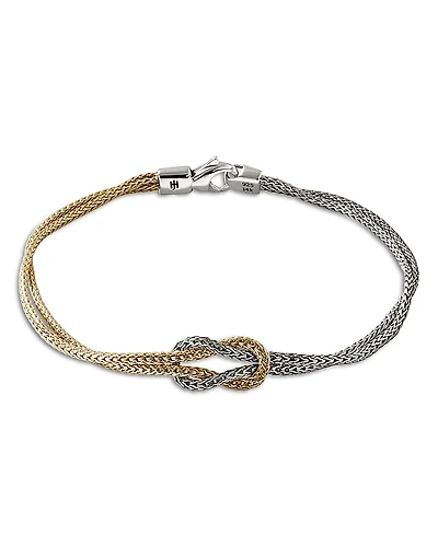 John Hardy Silver & 14K Yellow Gold Love Knot Bracelet