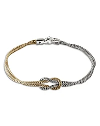 John Hardy Silver & 14K Yellow Gold Love Knot Bracelet