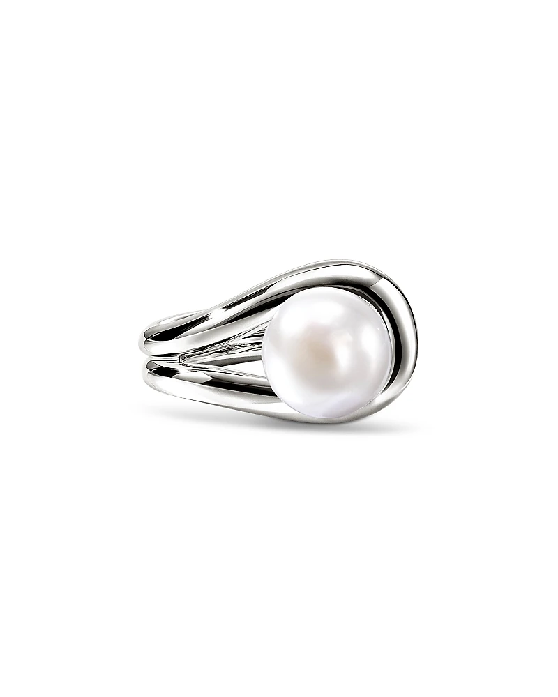 John Hardy Sterling Silver Surf Cultured Freshwater Pearl Ring