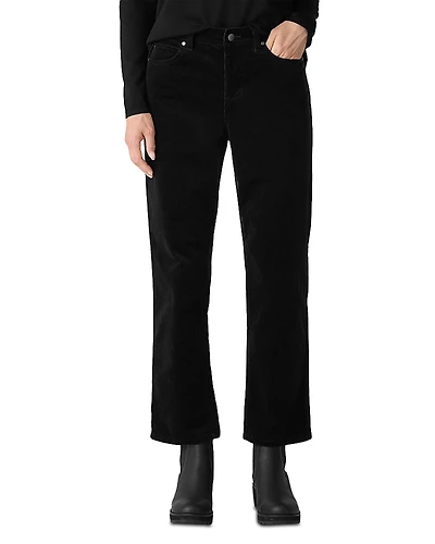 Eileen Fisher Petites High Waisted Straight Ankle Jeans
