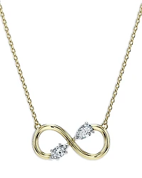Swarovski Eternity Certified Lab Grown Diamond Infinity Pendant Necklace, 15.87-17.87