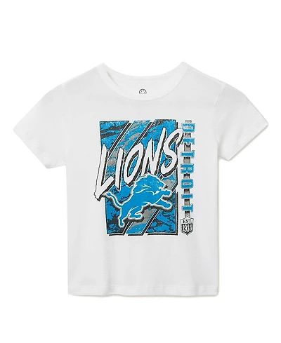 Junk Food Clothing Unisex Nfl Detroit Lions Icon Tee - Little Kid, Big Kid