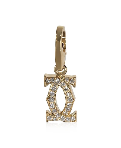 Pre-Owned Cartier Vintage Double C de Cartier 18k Yellow Gold Pendant